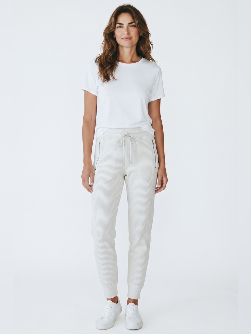 lululemon athletica Off-White Textured Drawstring Joggers